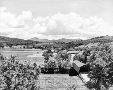 Historic Black & White Photo - Green Mountain Gateway, Vermont, c1903 -