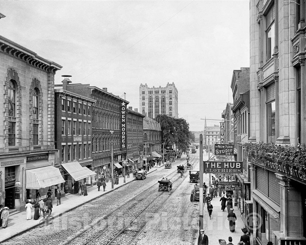 Historic Black & White Photo - Portland, Maine, c1915 -