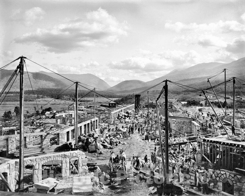 Historic Black & White Photo - White Mountains, New Hampshire, c1900 -