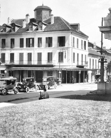 Historic Black & White Photo - New Orleans, Louisiana - Napoleon House on Chartres Street, c1923 -