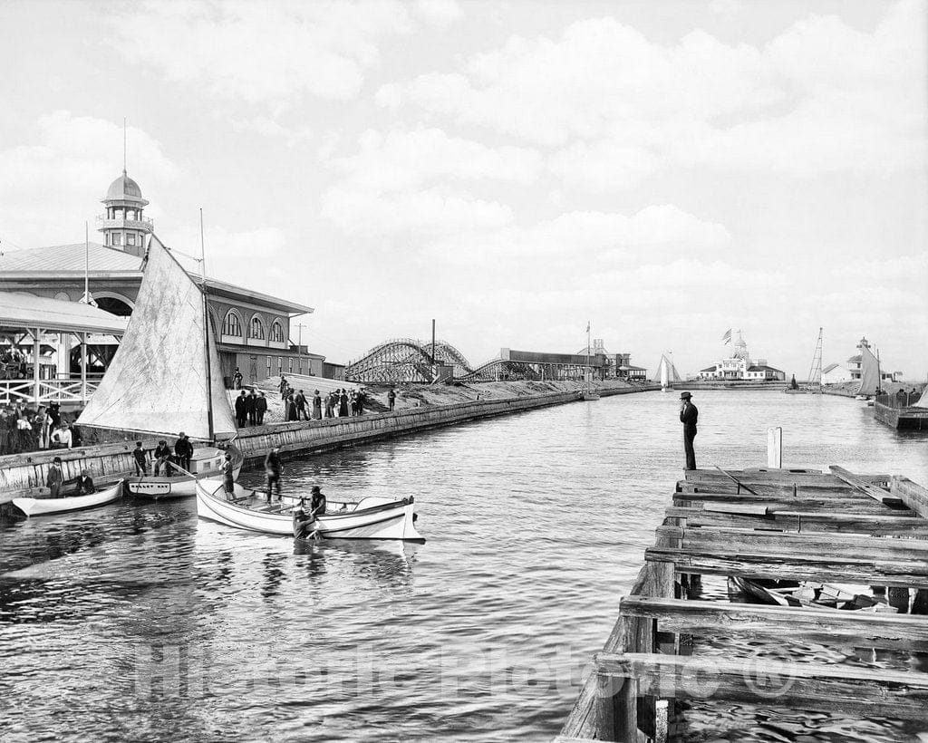 Historic Black & White Photo - New Orleans, Louisiana - The West End, c1895 -