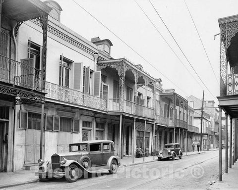 Historic Black & White Photo - New Orleans, Louisiana - Royal Street, c1935 -
