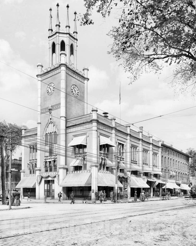 Historic Black & White Photo - Manchester, New Hampshire - Manchester City Hall, c1915 -