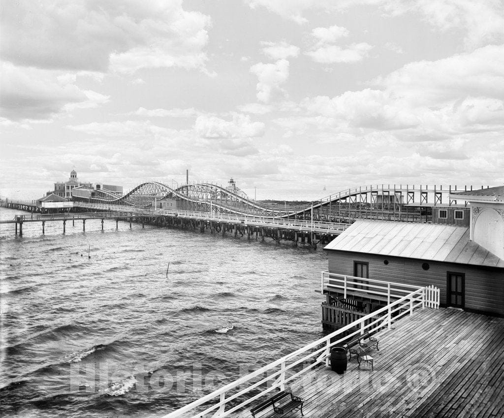 New Orleans Historic Black & White Photo, West End, c1901 -