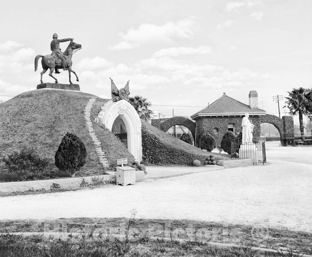 Historic Black & White Photo - New Orleans, Louisiana - Metairie Cemetery, c1910 -