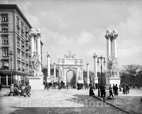 Historic Black & White Photo - New York City, New York - The Dewey Triumphal Arch, c1900 -
