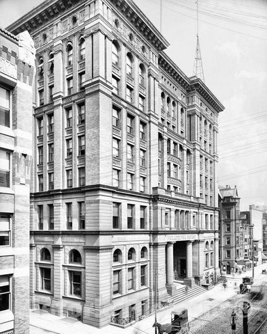 Historic Black & White Photo - Philadelphia, Pennsylvania - Philadelphia Bourse Building, c1904 -