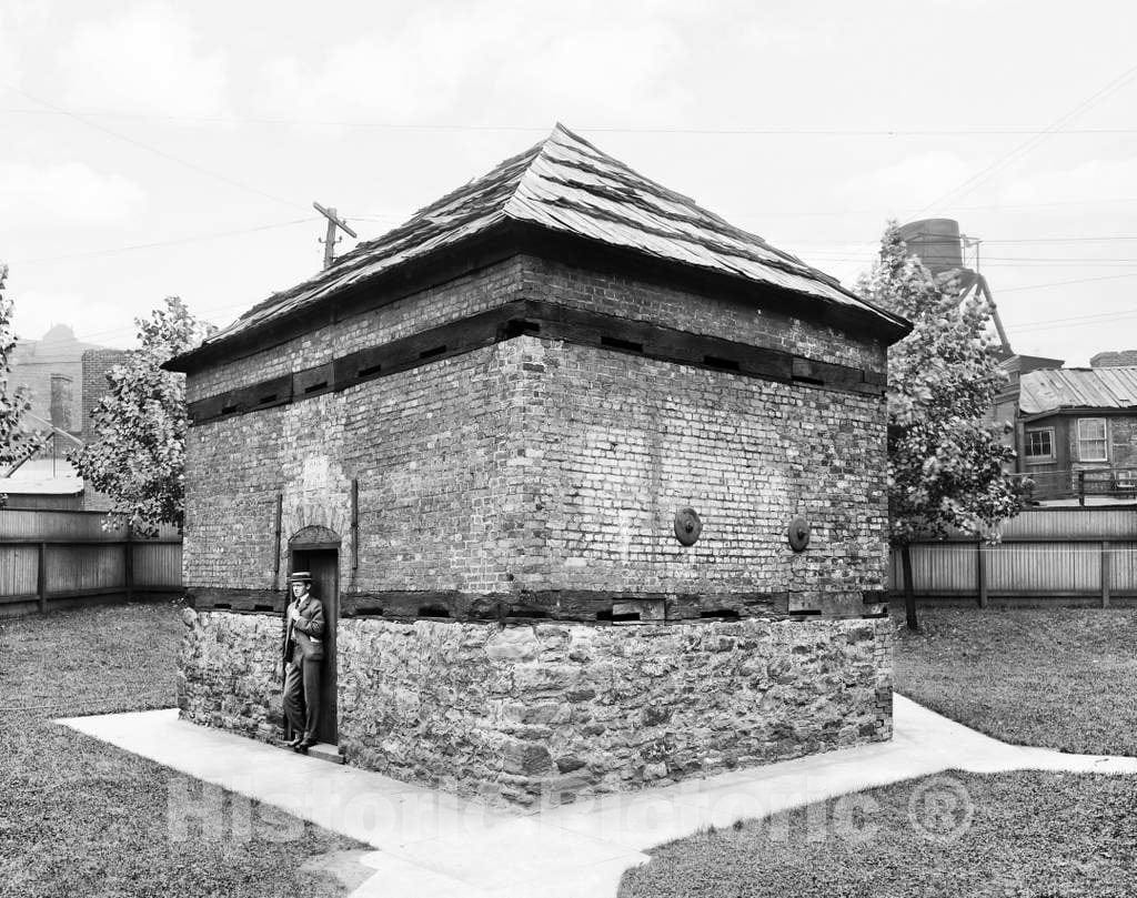 Historic Black & White Photo - Pittsburgh, Pennsylvania - The Fort Pitt Blockhouse, c1901 -