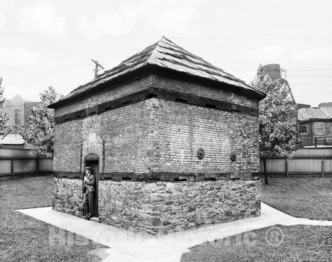 Historic Black & White Photo - Pittsburgh, Pennsylvania - The Fort Pitt Blockhouse, c1901 -