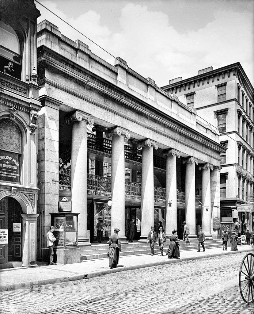 Providence Historic Black & White Photo, The Providence Arcade Building, c1906 -