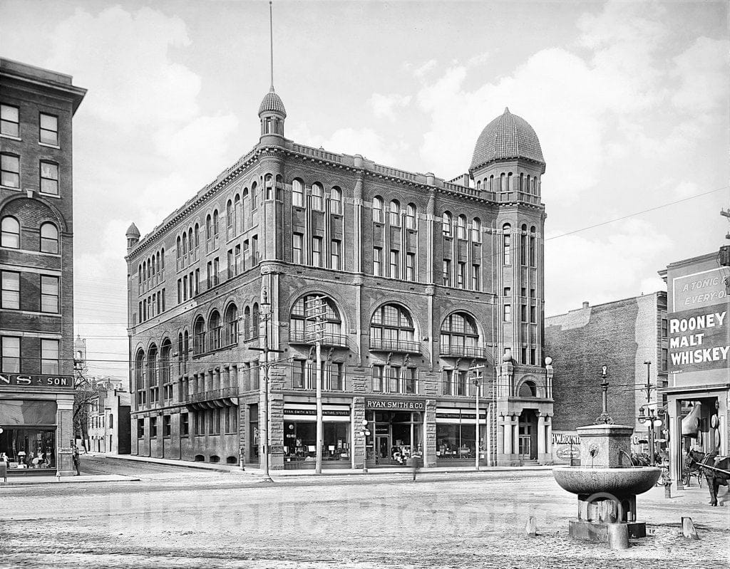 Richmond Historic Black & White Photo, The Masonic Temple, c1915 -