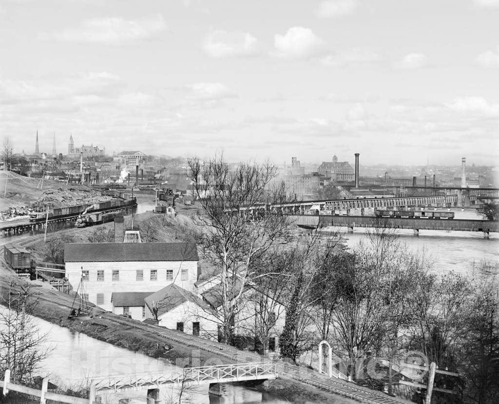 Historic Black & White Photo - Richmond, Virginia - Viewing Richmond from Hollywood, c1902 -