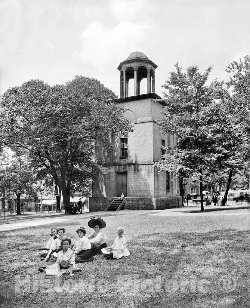 Historic Black & White Photo - Richmond, Virginia - The Old Bell Tower, c1908 -