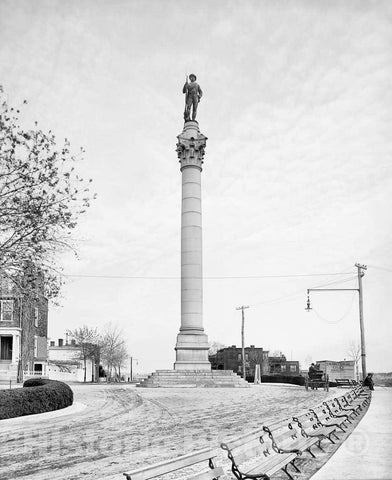 Historic Black & White Photo - Richmond, Virginia - Confederate Soldiers and Sailors Monument, c1905 -