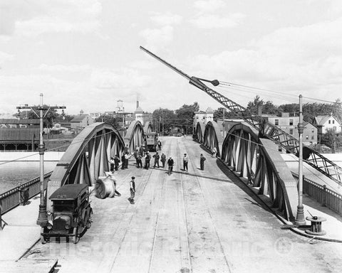 Historic Black & White Photo - Rochester, New York - The Clarissa Street Bridge, c1919 -