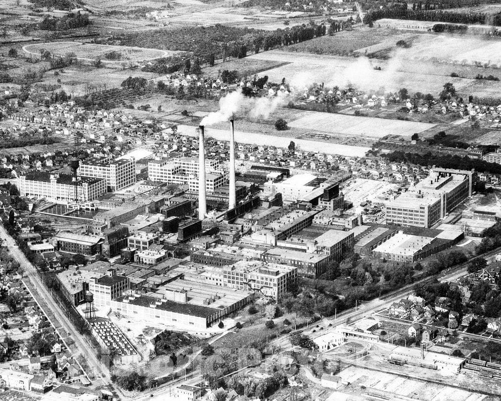 Historic Black & White Photo - Rochester, New York - Aerial of Kodak Park, c1922 -