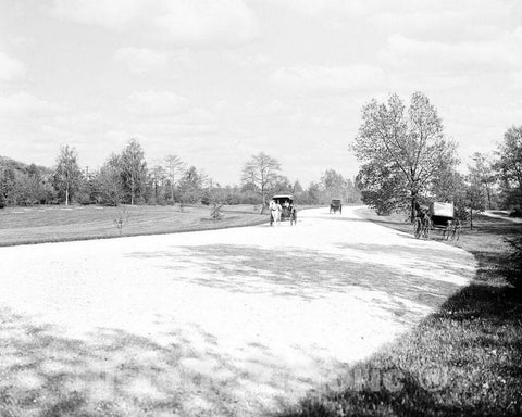 Historic Black & White Photo - Rochester, New York - The Speedway in Seneca Park, c1905 -