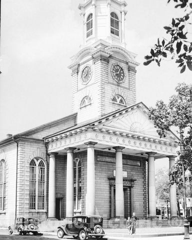 Historic Black & White Photo - Savannah, Georgia - Independent Presbyterian Church, c1936 -