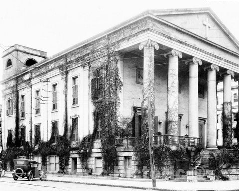 Historic Black & White Photo - Savannah, Georgia - Christ Episcopal Church, c1934 -