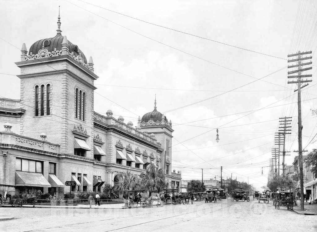 Historic Black & White Photo - Savannah, Georgia - Union Station, c1910 -