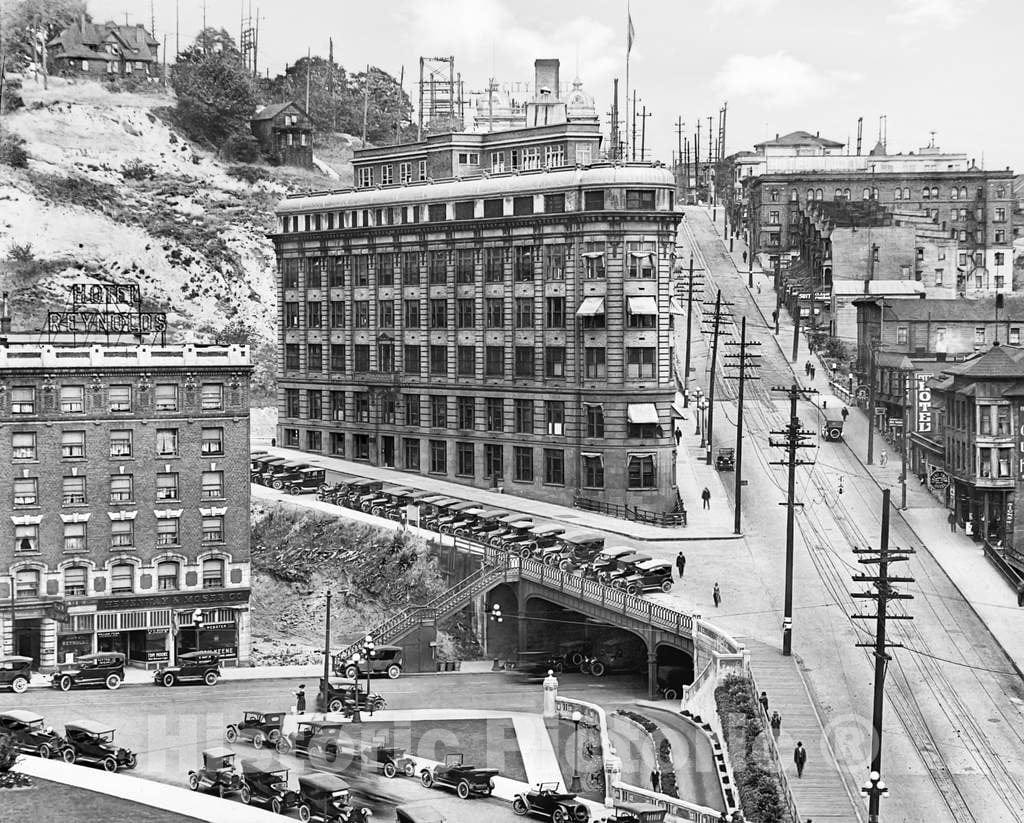 Historic Black & White Photo - Seattle, Washington - The Yesler Building, c1920 -