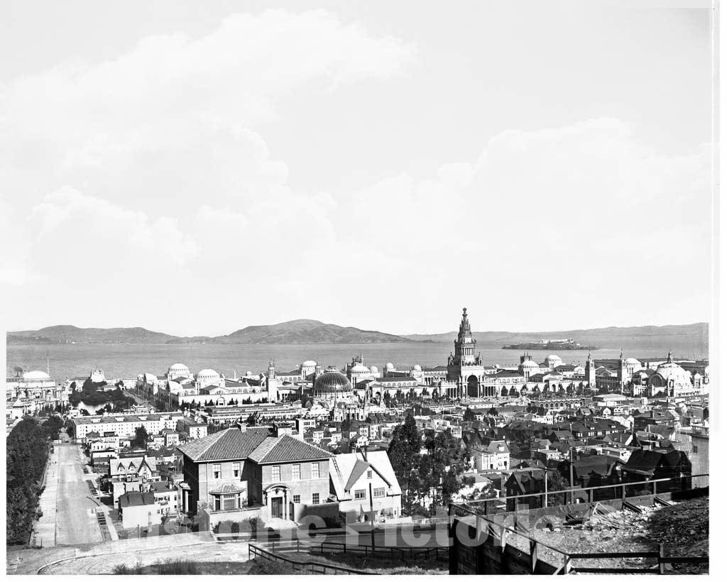 Historic Black & White Photo - San Francisco, California - View of the Panama-Pacific International Exposition, c1915 -