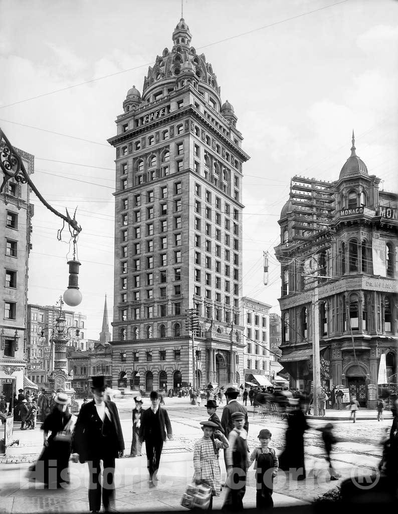 Historic Black & White Photo - San Francisco, California - The Call Building, c1904 -