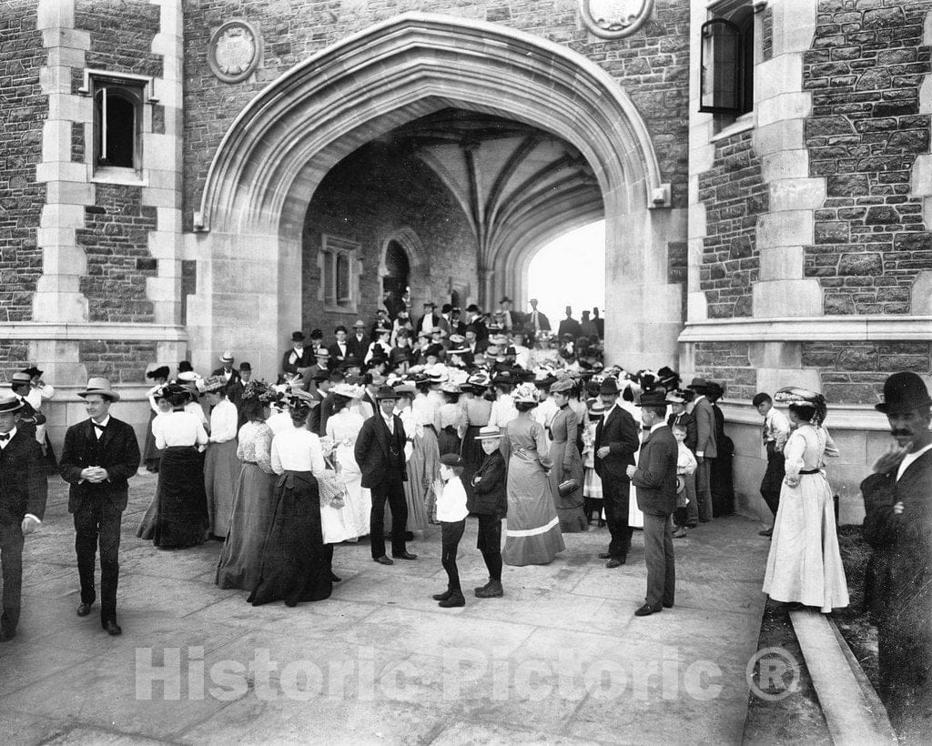 Historic Black & White Photo - St. Louis, Missouri - Brookings Hall on Dedication Day, c1903 -