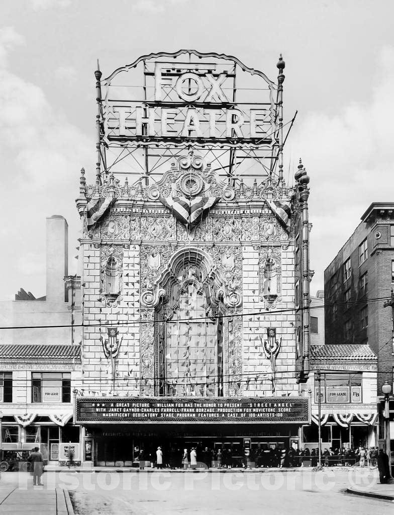 Historic Black & White Photo - St. Louis, Missouri - Grand Opening of the Fox Theater, c1929 -