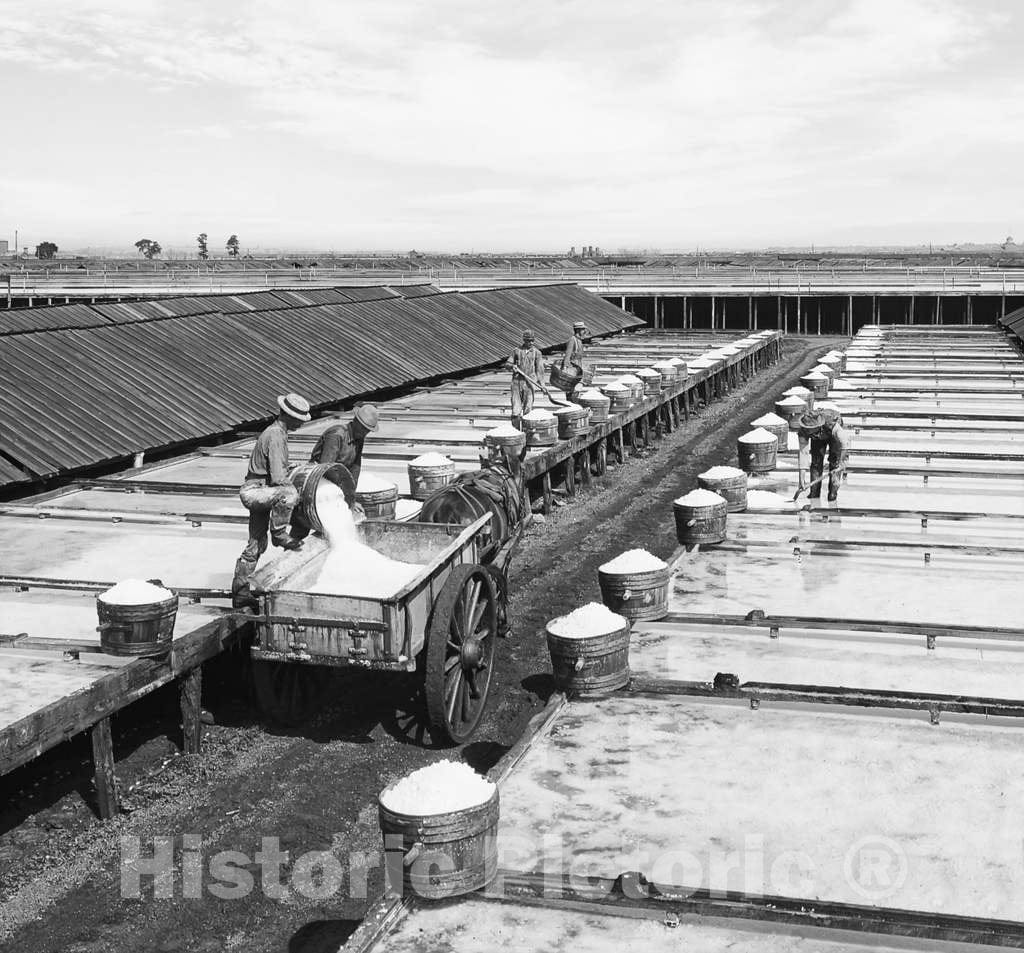 Historic Black & White Photo - Syracuse, New York - Evaporating Pans at the Salt Works, c1900 -