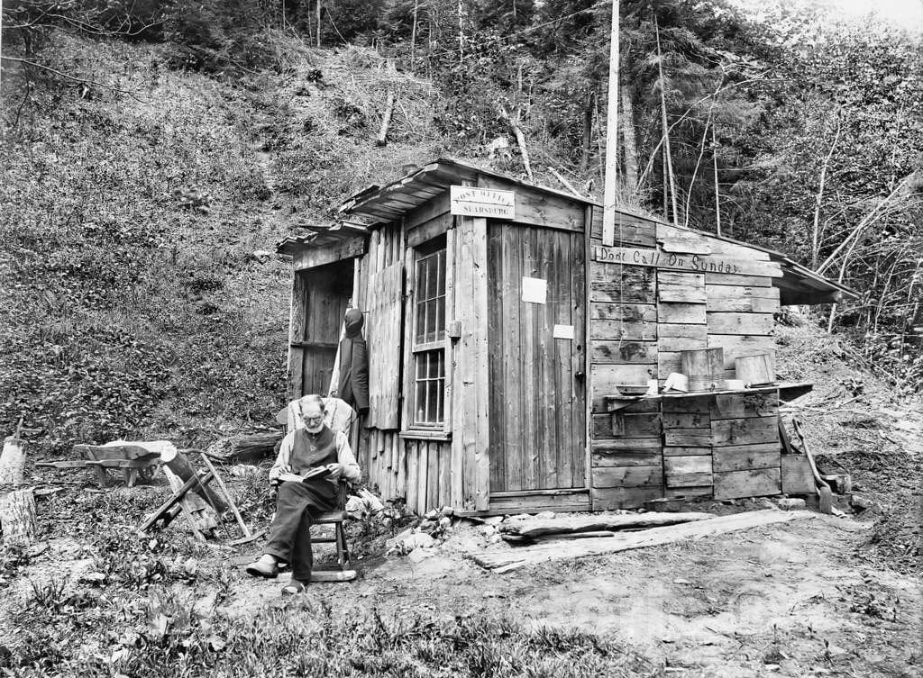 Historic Black & White Photo - Searsburg, Vermont - A Small Town Post Office, Searsburg, c1914 -