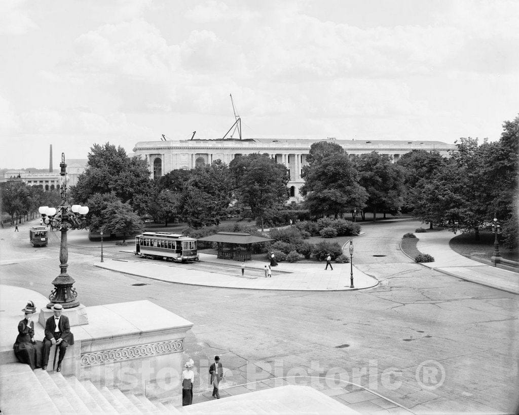 Historic Black & White Photo - Washington D.C, The Russell Office Building, c1907 -