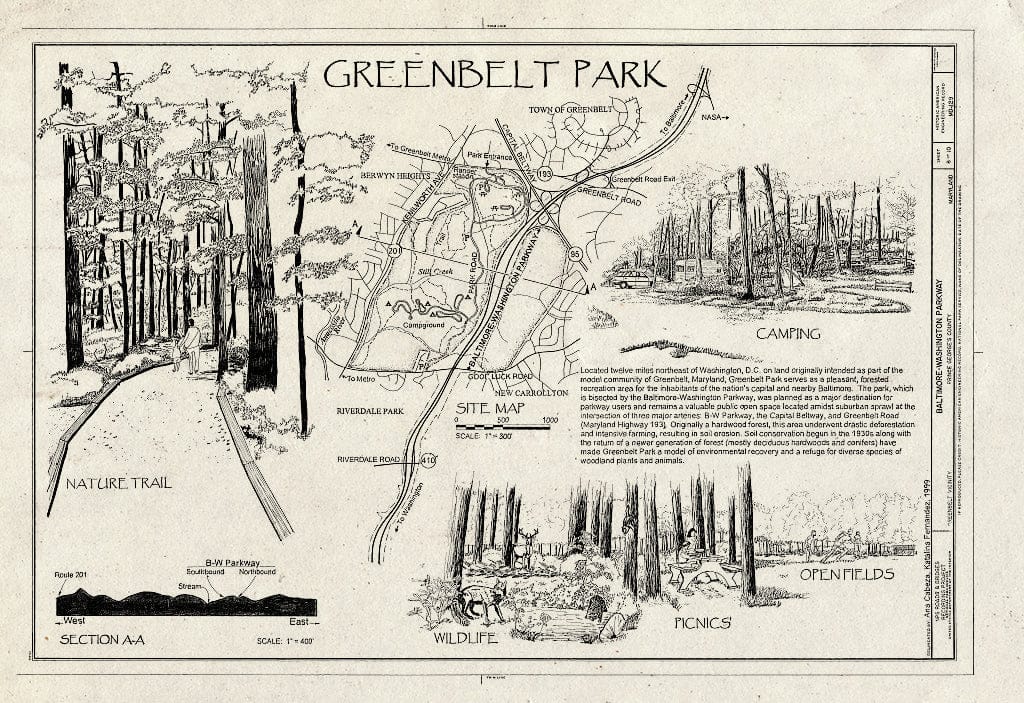 Blueprint Greenbelt Park - Baltimore-Washington Parkway, Greenbelt, Prince George's County, MD