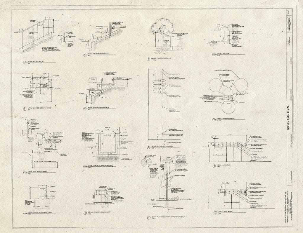 Blueprint Details - Peavey Park Plaza, 1111 Nicolet Mall, Minneapolis, Hennepin County, MN