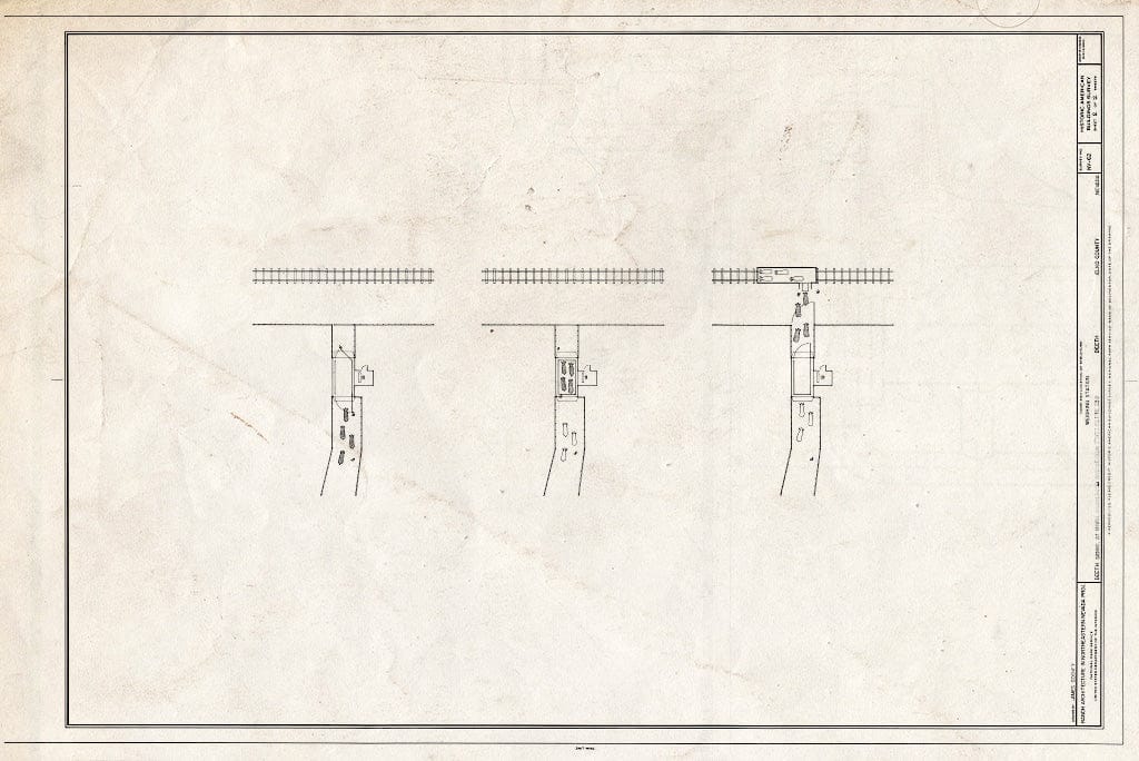 Blueprint Diagram (Bird's Eye View of How Weighing Station Works) - Weighing Station, Deeth Siding, at O'Neil Basin Road and Nevada State Route 230, Deeth, Elko County, NV