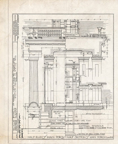 Blueprint HABS NY,28-Roch,6- (Sheet 7 of 11) - Silas O. Smith House, 485 East Avenue, Rochester, Monroe County, NY